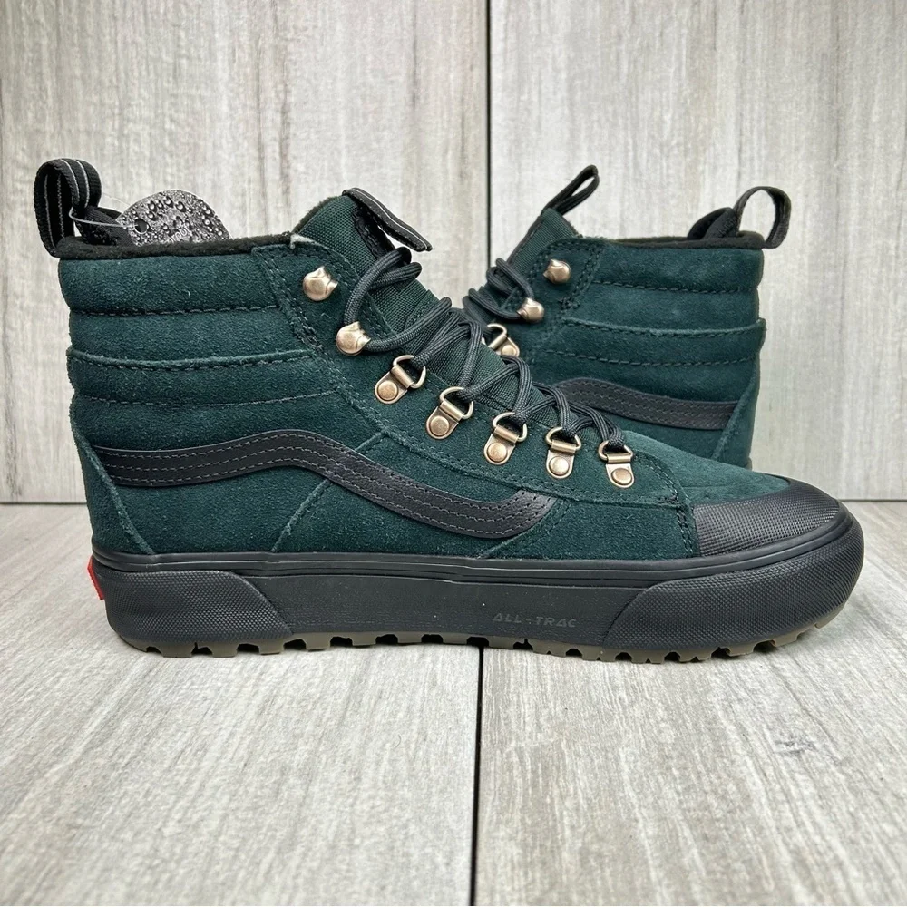 NEW Vans MTE SK8-Hi Scarab Green Waterproof Sneaker Boot Women’s Sizes 9 - Picture 4 of 11